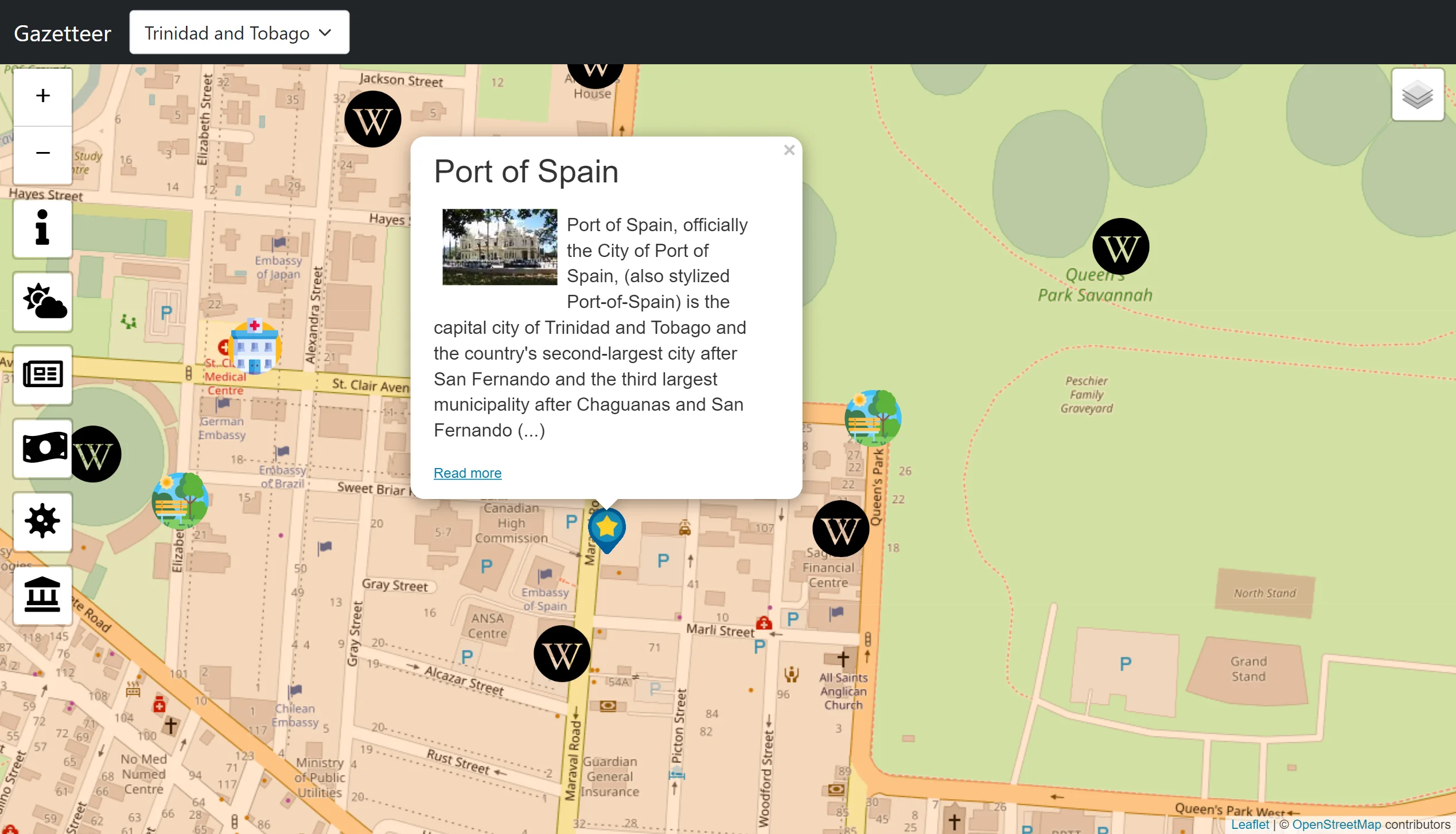 Gazetteer Screenshot 2