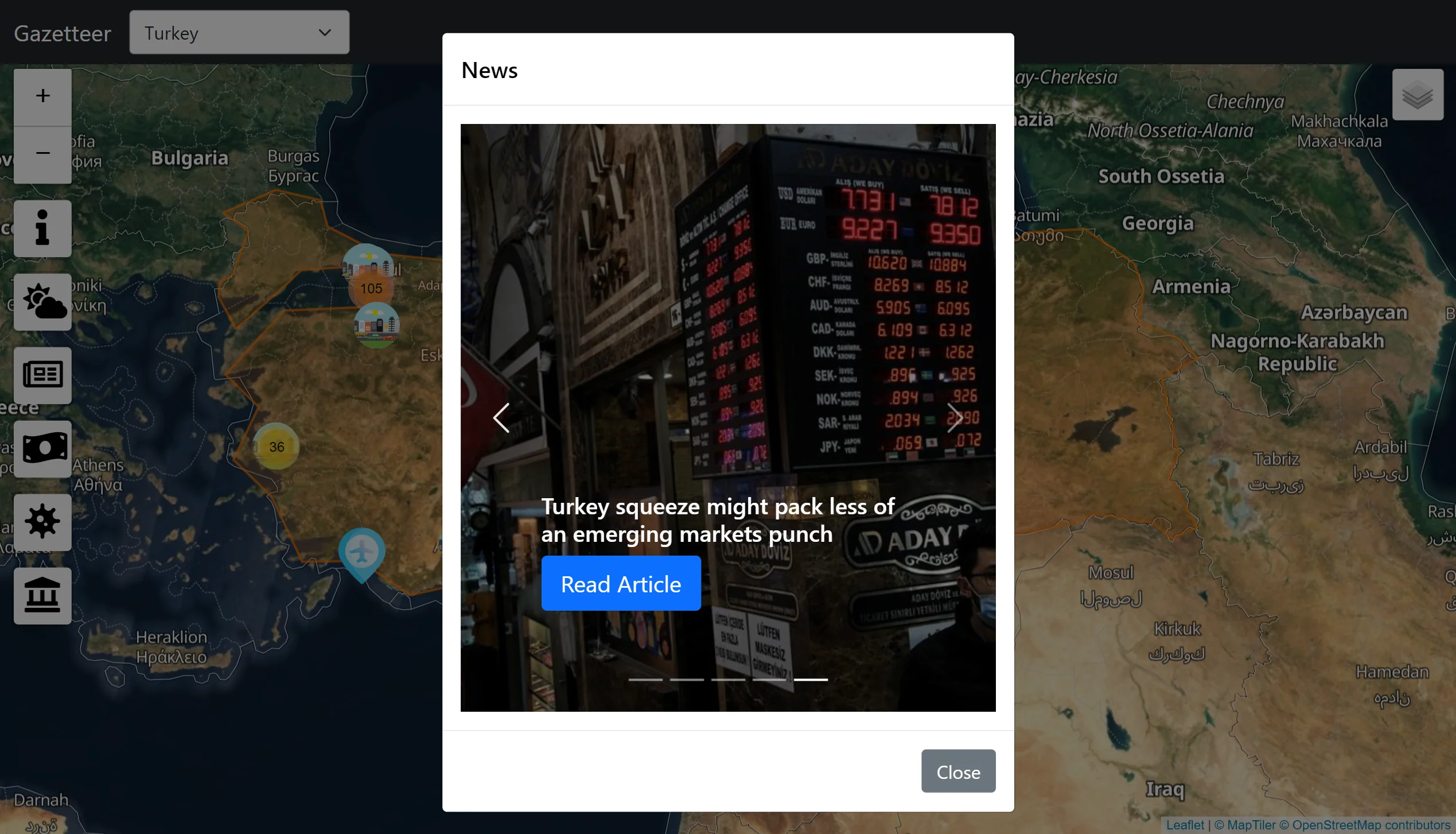 Gazetteer Screenshot 3
